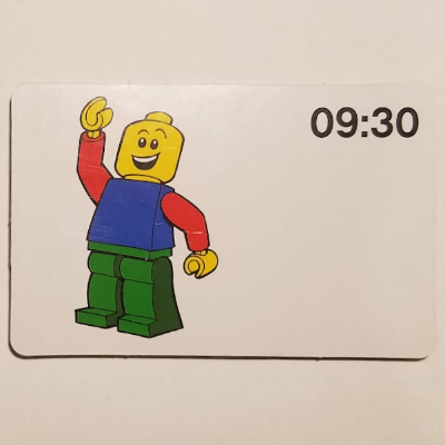 Activity Card, Time-Teaching 24-Hour Clock 09:30 [Keine Farbe/Beliebige Farbe]