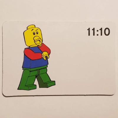 Activity Card, Time-Teaching 24-Hour Clock 11:10 [Keine Farbe/Beliebige Farbe]