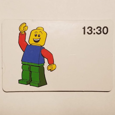 Activity Card, Time-Teaching 24-Hour Clock 13:30 [Keine Farbe/Beliebige Farbe]