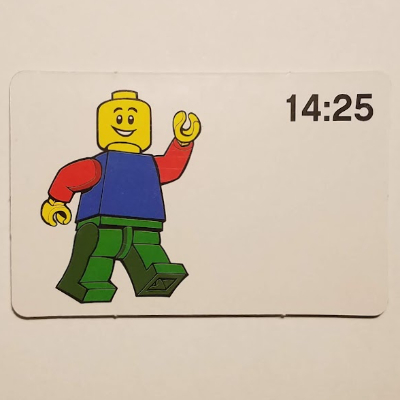Activity Card, Time-Teaching 24-Hour Clock 14:25 [No Color/Any Color]