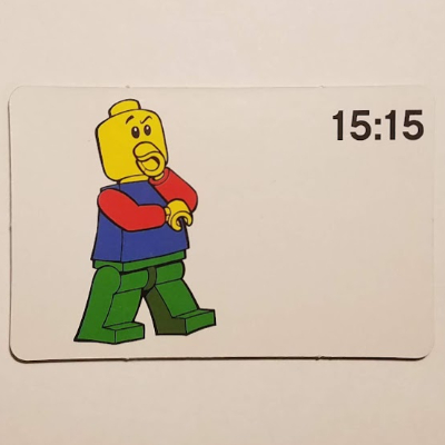 Activity Card, Time-Teaching 24-Hour Clock 15:15 [No Color/Any Color]