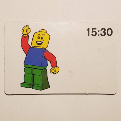 Activity Card, Time-Teaching 24-Hour Clock 15:30 [Keine Farbe/Beliebige Farbe]
