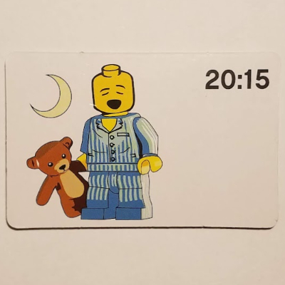 Activity Card, Time-Teaching 24-Hour Clock 20:15 [No Color/Any Color]