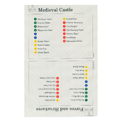 Activity Card, Set 9603, Index 01 - Medieval Castle & Forces and Structures [No Color/Any Color]