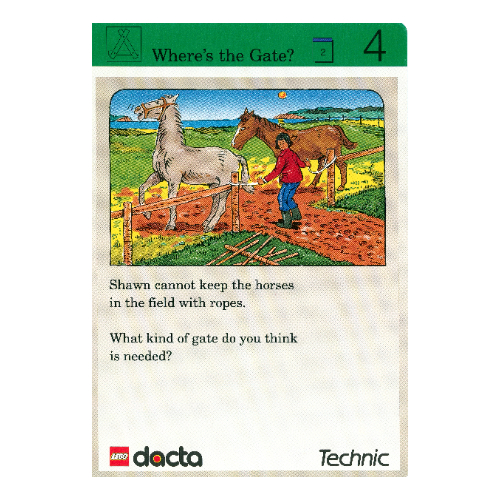 Activity Card, Set 9603, Exploration 04 - Where's the Gate? [No Color/Any Color]