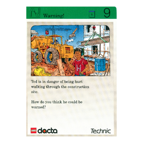 Activity Card, Set 9603, Exploration 09 - Warning! [No Color/Any Color]