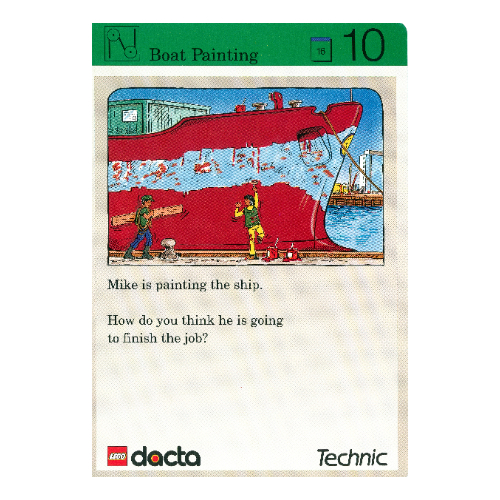 Activity Card, Set 9603, Exploration 10 - Boat Painting [No Color/Any Color]