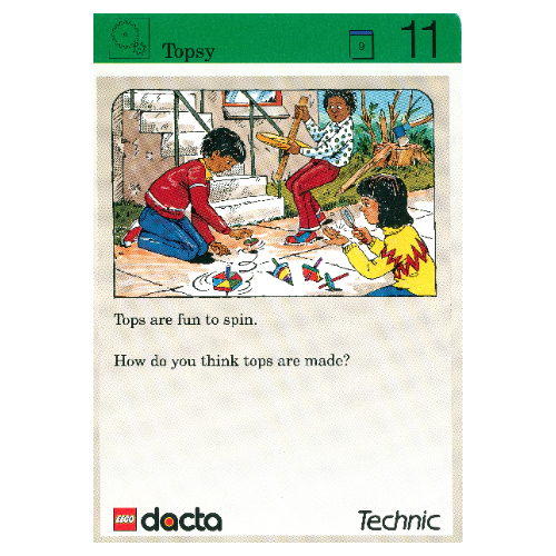 Activity Card, Set 9603, Exploration 11 - Topsy [No Color/Any Color]