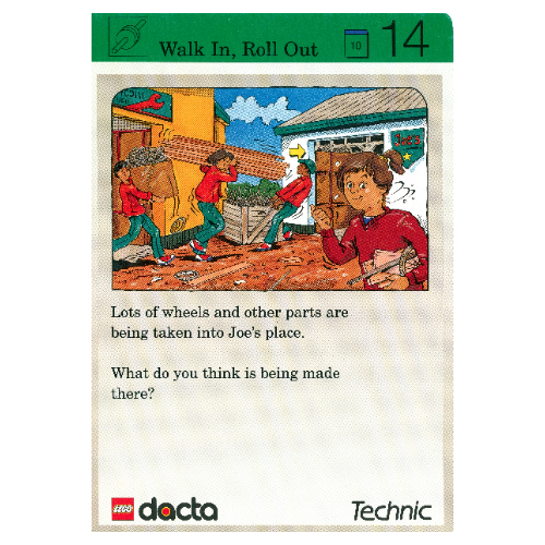 Activity Card, Set 9603, Exploration 14 - Walk In, Roll Out [Keine Farbe/Beliebige Farbe]