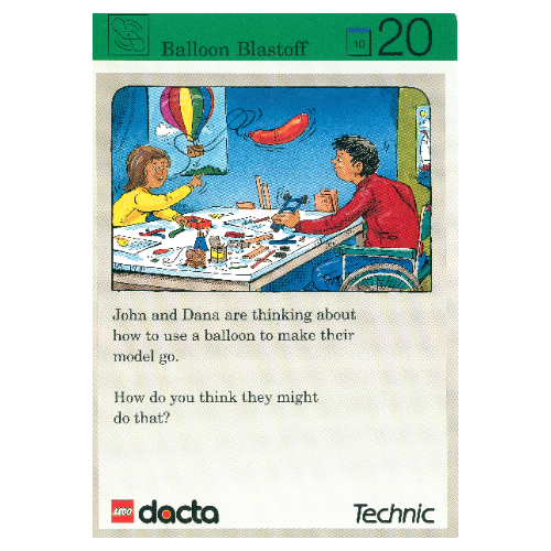 Activity Card, Set 9603, Exploration 20 - Balloon Blastoff [No Color/Any Color]