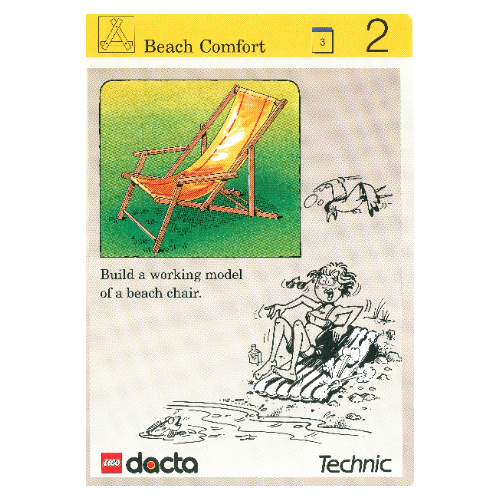 Activity Card, Set 9603, Simulation 2 - Beach Comfort [No Color/Any Color]