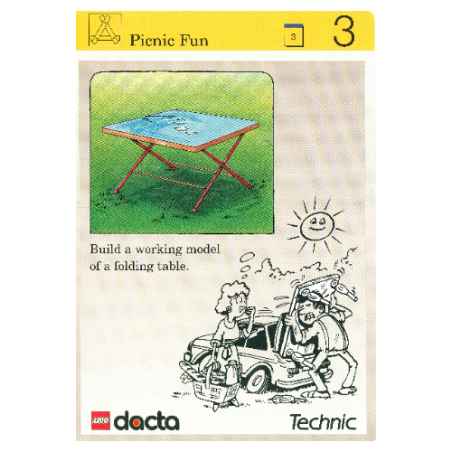Activity Card, Set 9603, Simulation 3 - Picnic Fun [Keine Farbe/Beliebige Farbe]