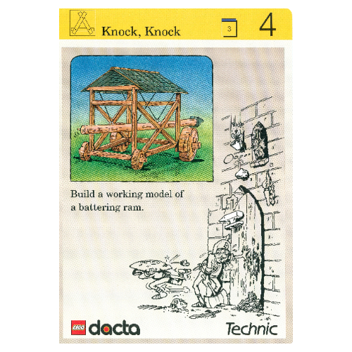 Activity Card, Set 9603, Simulation 4 - Knock, Knock [Keine Farbe/Beliebige Farbe]