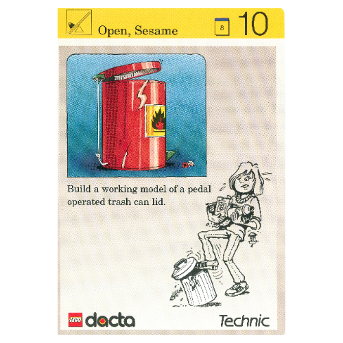 Activity Card, Set 9603, Simulation 10 - Open, Sesame [No Color/Any Color]