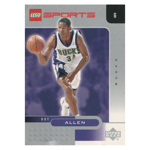 Trading Card, NBA: Ray Allen, Milwaukee Bucks #34 [No Color/Any Color]