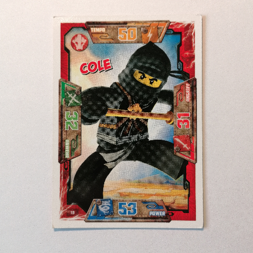 Trading Card, Ninjago Game Series 1 [German] - 19 Cole [No Color/Any Color]