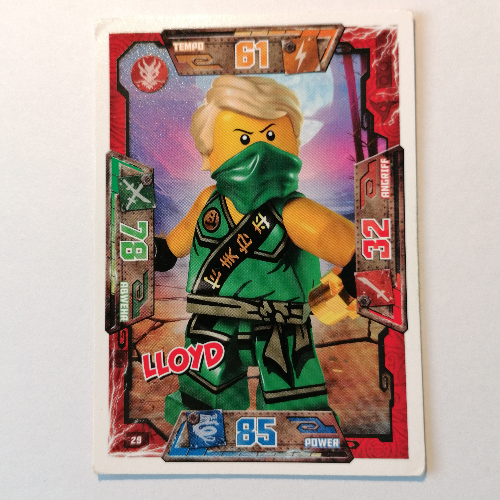Trading Card, Ninjago Game Series 1 [German] - 29 Lloyd [Keine Farbe/Beliebige Farbe]