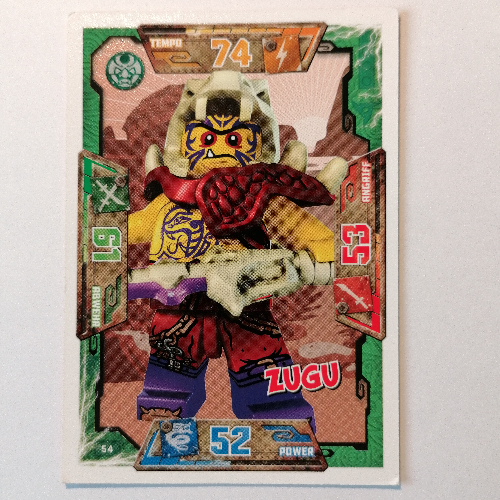 Trading Card, Ninjago Game Series 1 [German] - 54 Zugu [No Color/Any Color]