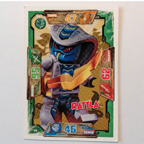 Trading Card, Ninjago Game Series 1 [German] - 89 Rattla [No Color/Any Color]