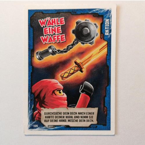 Trading Card, Ninjago Game Series 1 [German] - 135 Wähle eine Waffe [Keine Farbe/Beliebige Farbe]