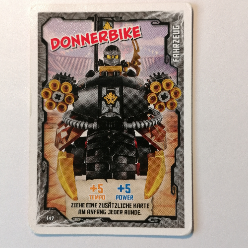 Trading Card, Ninjago Game Series 1 [German] - 147 Donnerbike [No Color/Any Color]