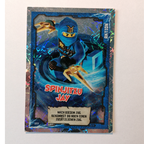 Trading Card, Ninjago Game Series 1 [German] - 177 Spinjitzu Jay [Keine Farbe/Beliebige Farbe]