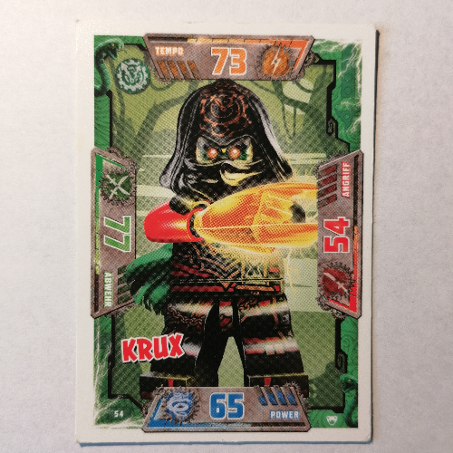 Trading Card, Ninjago Game Series 2 [German] - 54 Krux [No Color/Any Color]