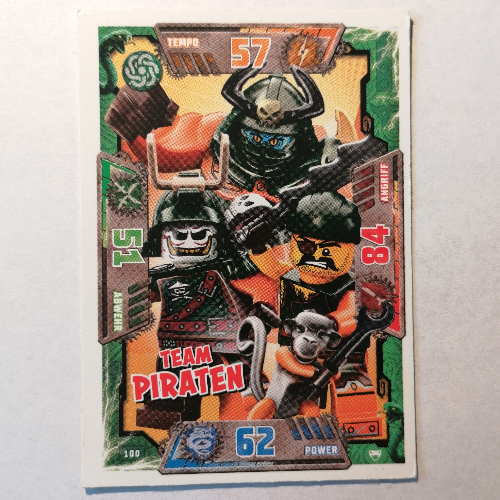 Trading Card, Ninjago Game Series 2 [German] - 100 Team Pirat [Keine Farbe/Beliebige Farbe]