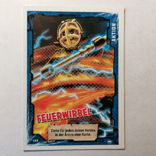 Trading Card, Ninjago Game Series 2 [German] - 109 Feuerwirbel [No Color/Any Color]