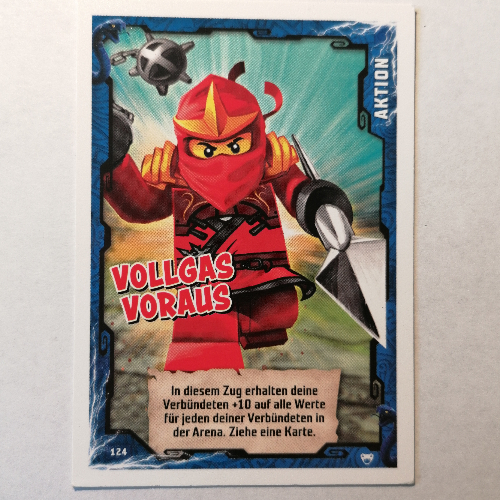 Trading Card, Ninjago Game Series 2 [German] - 124 Vollgas Voraus [No Color/Any Color]