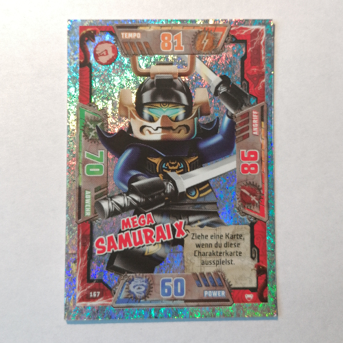 Trading Card, Ninjago Game Series 2 [German] - 167 Mega Samurai X [No Color/Any Color]