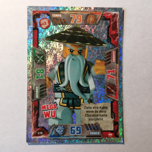 Trading Card, Ninjago Game Series 2 [German] - 170 Mega Wu [Keine Farbe/Beliebige Farbe]