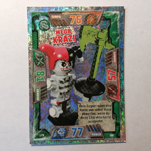 Trading Card, Ninjago Game Series 2 [German] - 179 Mega Krazi [Keine Farbe/Beliebige Farbe]