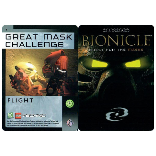 Trading Card, Bionicle Game: QftM - 1 Great Mask Challenge - Flight [No Color/Any Color]