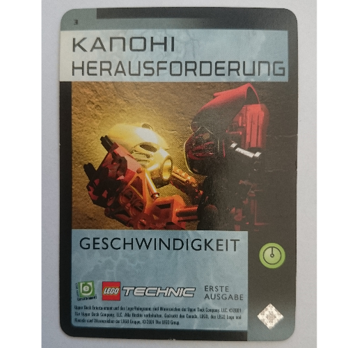 Trading Card, Bionicle Game: QftM - 3 Great Mask Challenge - Speed [No Color/Any Color]