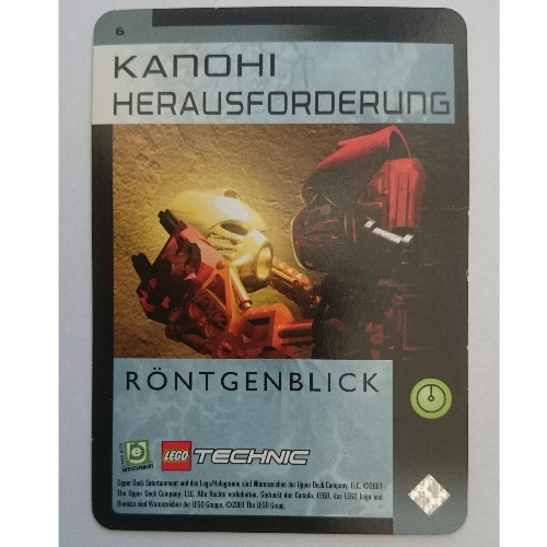 Trading Card, Bionicle Game: QftM - 6 Great Mask Challenge - Vision in [Keine Farbe/Beliebige Farbe]