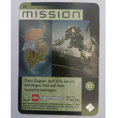 Trading Card, Bionicle Game: QftM - 10 Mission [Keine Farbe/Beliebige Farbe]