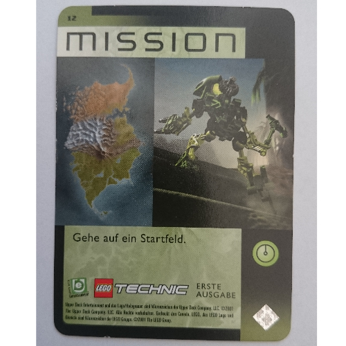 Trading Card, Bionicle Game: QftM - 12 Mission [Keine Farbe/Beliebige Farbe]