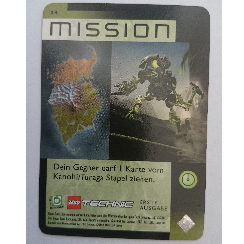 Trading Card, Bionicle Game: QftM - 13 Mission [No Color/Any Color]