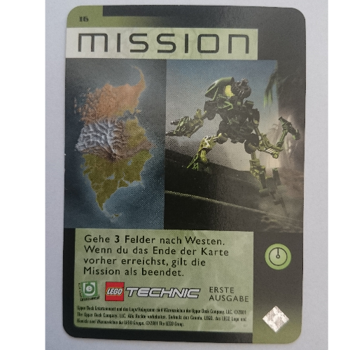 Trading Card, Bionicle Game: QftM - 16 Mission [Keine Farbe/Beliebige Farbe]
