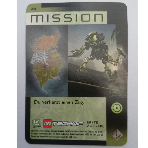 Trading Card, Bionicle Game: QftM - 20 Mission [Keine Farbe/Beliebige Farbe]