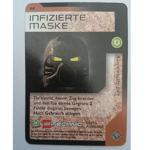Trading Card, Bionicle Game: QftM - 24 Game Action - Infected Mask [No Color/Any Color]