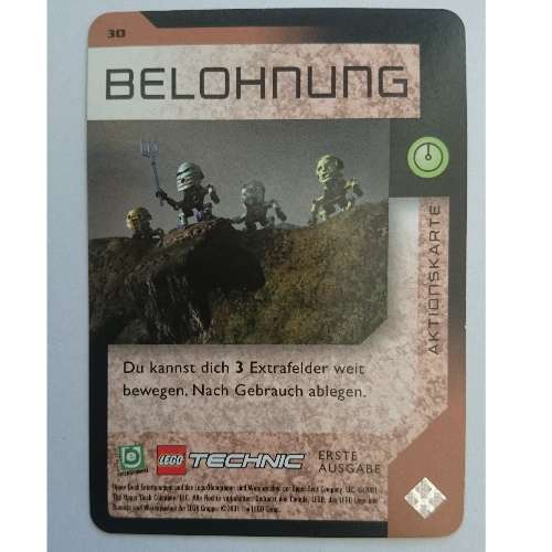 Trading Card, Bionicle Game: QftM - 30 Game Action - Reward [No Color/Any Color]