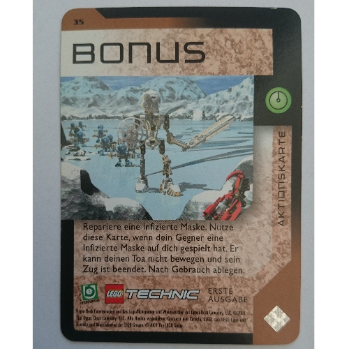 Trading Card, Bionicle Game: QftM - 35 Game Action - Bonus [No Color/Any Color]