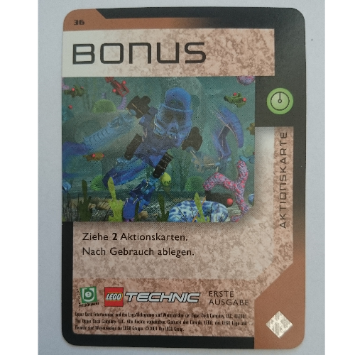 Trading Card, Bionicle Game: QftM - 36 Game Action - Bonus [Keine Farbe/Beliebige Farbe]