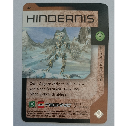 Trading Card, Bionicle Game: QftM - 37 Game Action - Penalty [Keine Farbe/Beliebige Farbe]