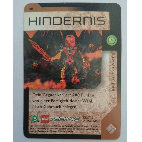 Trading Card, Bionicle Game: QftM - 38 Game Action - Penalty [Keine Farbe/Beliebige Farbe]