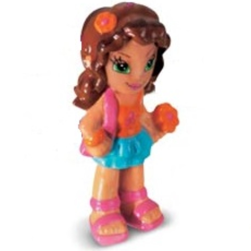Clikits Figure, Daisy, Brown Hair, Orange Top, Aqua Skirt, Dark Pink Sandals [No Color/Any Color]