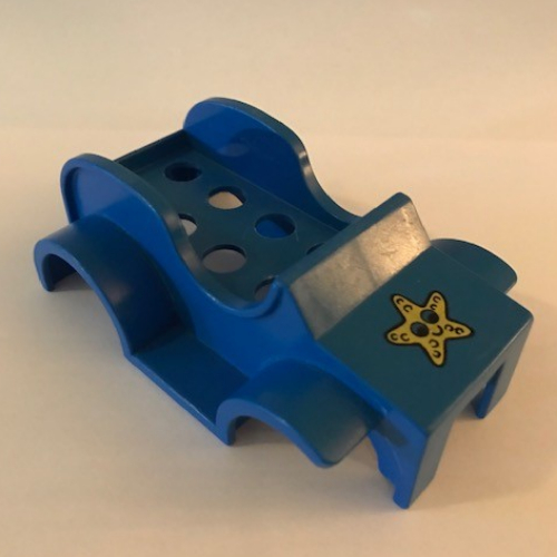 Duplo Car Body (Old Style) with Starfish Print Blue