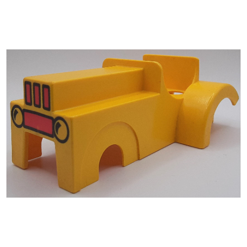 Duplo Tractor Body with Grille Print Gelb